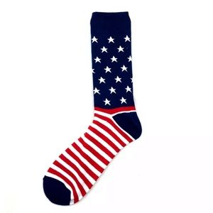 Men’s Red White and Blue Stars and Stripes Socks
